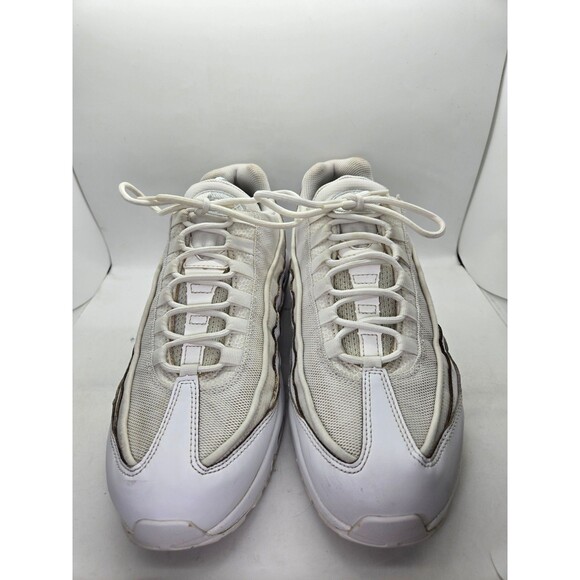 Nike Air Max 95 Essential Shoes Mens 11.5 Triple White Athletic Running Sneakers main image 3
